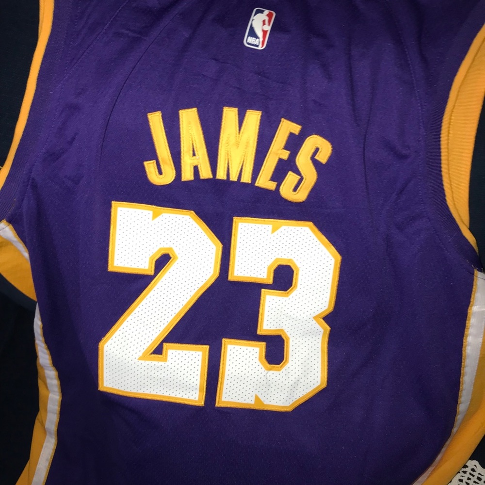 NWT stitched Lebron James Laker jersey - Picture 2 of 3